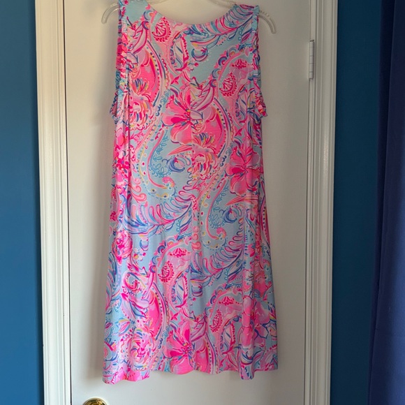 Lilly Pulitzer Pink & Light Blue Floral Shift - Picture 4 of 4